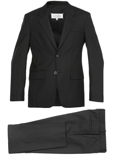 Maison Margiela Two Pieces Virgin Wool Suit In Black