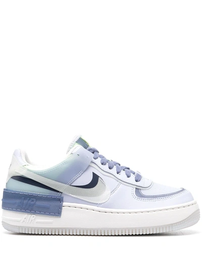 Nike Blue 'wmns Air Force 1' Low Rise Sneakers In Purple