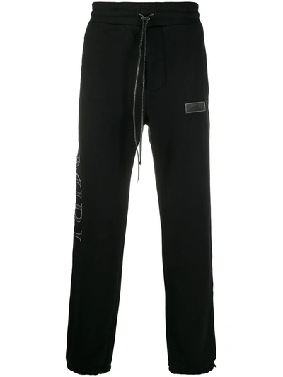 Amiri Logo-print Track Pants In Black