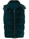ETRO PAISLEY-PRINT QUILTED GILET