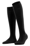 Falke Cotton Touch Knee-high Socks In Black