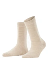 Falke City Soft Wool-blend Socks In Linen