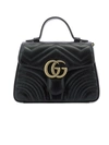 GUCCI BLACK LEATHER HANDBAG,3D4AD473-3F76-3B14-9472-460AC15B5861