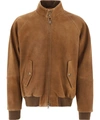 Baracuta Brown Leather Outerwear Jacket In Brown