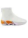 Raf Simons Cylon Leather Chelsea Boots In White