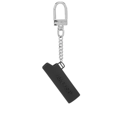 Ambush Black And Silver Logo Lighter Case Keychain
