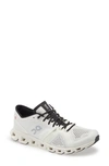 On Cloud X Rubber-trimmed Mesh Running Sneakers In White/ Black