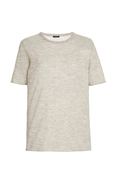 Joseph Cashair Cashmere Jersey T-shirt In Grey