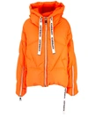 Khrisjoy Cropped Feather-down Puffer Jacket In Orange