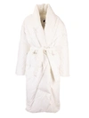 KHRISJOY ROBE COAT IN OFF-WHITE COLOR