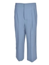 MOSCHINO WIDE LEG PANTS IN LIGHT BLUE