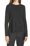 Theory Karenia Crewneck Sweater In Iris Melange