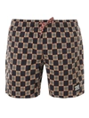 BURBERRY CHECK PRINT SWIM SHORTS