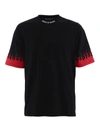 Vision Of Super Short Sleeve Flame Print T-shirt In Black