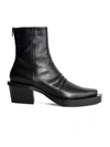 Alyx Black Leather Ankle Boots In Nero