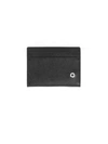 ORCIANI BLACK LEATHER CARD HOLDER,SU0092BSF NER