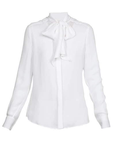 Moschino Silk Shirt In White