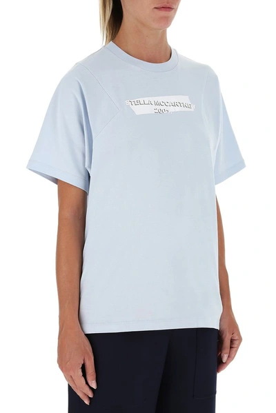 Stella Mccartney 2001. Logo Print T In Blue