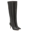 GIANVITO ROSSI KNEE-HIGH LEATHER BOOTS,P00510373