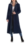 AVEC LES FILLES MOTO WOOL BLEND COAT WITH REMOVABLE HOODED BIB,66804