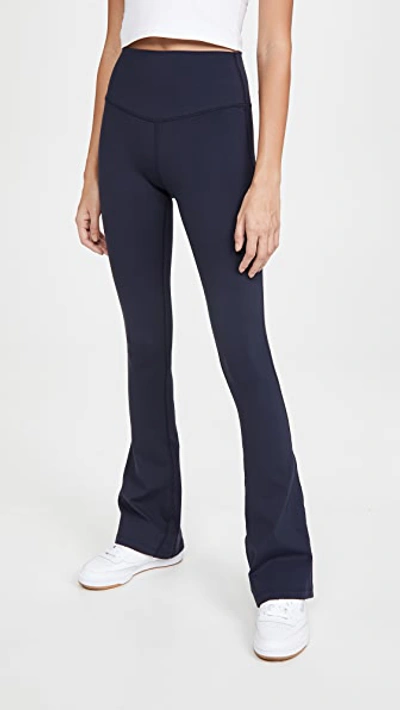 Splits59 Raquel High Waist Flare Trousers In Indigo