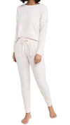 FLORA NIKROOZ BRUSHED KNIT LONG SLEEVE PJ SET