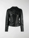 Alaïa Editions 2004 Leather Agneau Biker Jacket In Black