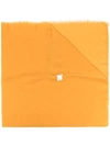 Faliero Sarti Tobia Rectangular Scarf In Yellow
