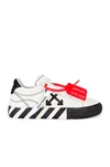 Off-white Arrows Vulcanised Low-top Sneakers In White & Black
