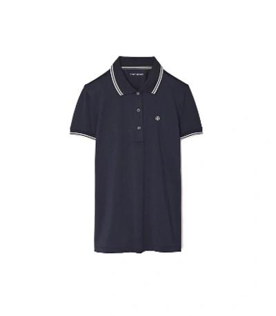 Tory Sport Tech Piqué Polo In Tory Navy