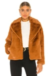 SOIA & KYO EMANUELA FAUX FUR COAT,SOIA-WO433