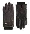 HUGO BOSS BOSS LEATHER GLOVES,15979576