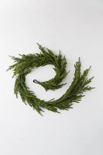 Anthropologie Faux Cryptomeria Garland In Assorted