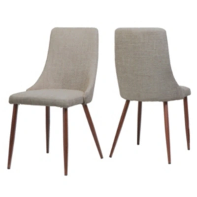 Noble House Sabina Dining Chairs (set Of 2) In Wheat