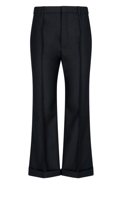 Saint Laurent Pantalone Sartoriale In Black