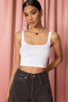 FREE PEOPLE SCOOP NECK CROP TOP