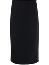 EMPORIO ARMANI PANELLED PENCIL MIDI SKIRT