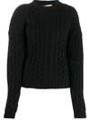 ANDAMANE CABLE-KNIT LONG SLEEVE JUMPER