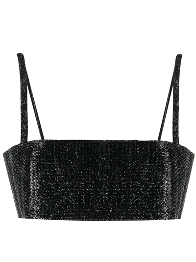 Nué Charlotte Crystal-embellished Top In Black