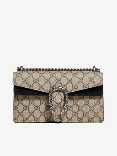 Gucci Dionysus Gg Supreme Fabric And Suede Small Bag