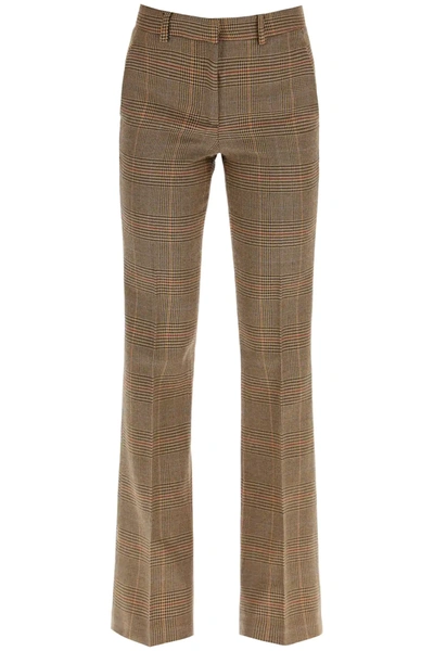 L'autre Chose Prince Of Wales Trousers In Beige,black,brown