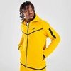 Nike Sportswear Tech Fleece Taped Full-zip Hoodie In Yellow
