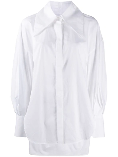 Enföld Somelos Big Collar Blouse In White