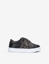 FENDI BOYS BLK/OTHER KIDS LOGO-EMBELLISHED LEATHER TRAINERS 1-3 YEARS 5.5,R00001350