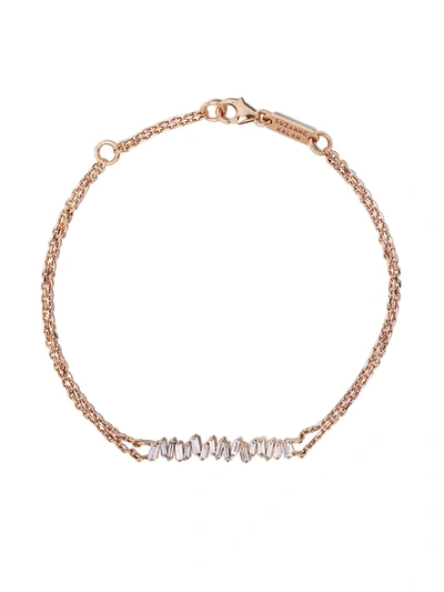 SUZANNE KALAN 18KT ROSE GOLD DIAMOND BRACELET