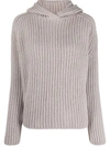 FEDELI HOODED CASHMERE JUMPER