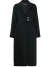 ANDREA YA'AQOV BUCKLED CASHMERE-BLEND COAT