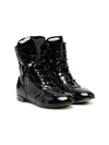 MARNI LACE-UP LEATHER BOOTS