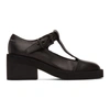 Mm6 Maison Margiela Black Mary Jane Oxfords In T8013 Black