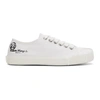 Maison Margiela Tabi Logo Canvas Low-top Sneakers In T1003 Whit